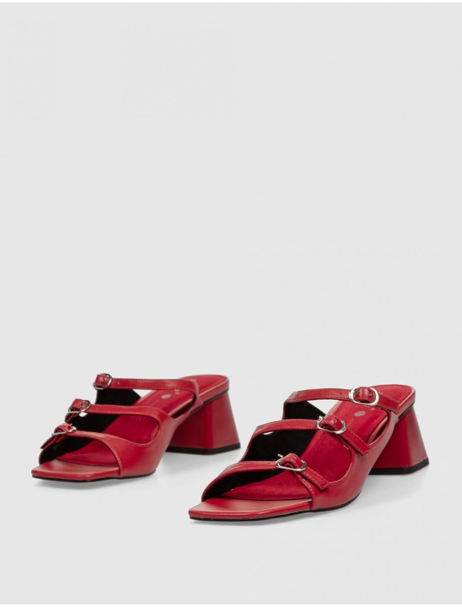 SANDALIA OBVIO SHOES BIANCA ROJO