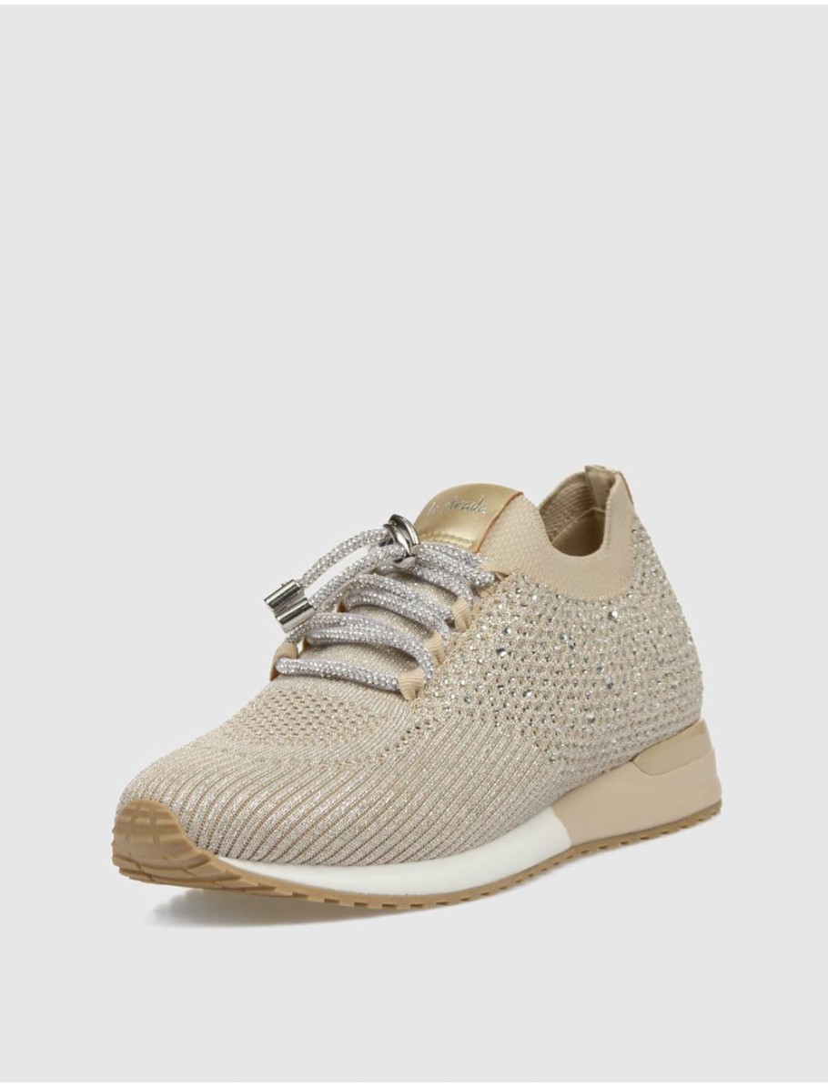 ZAPATILLA LA STRADA 2400409 BEIG