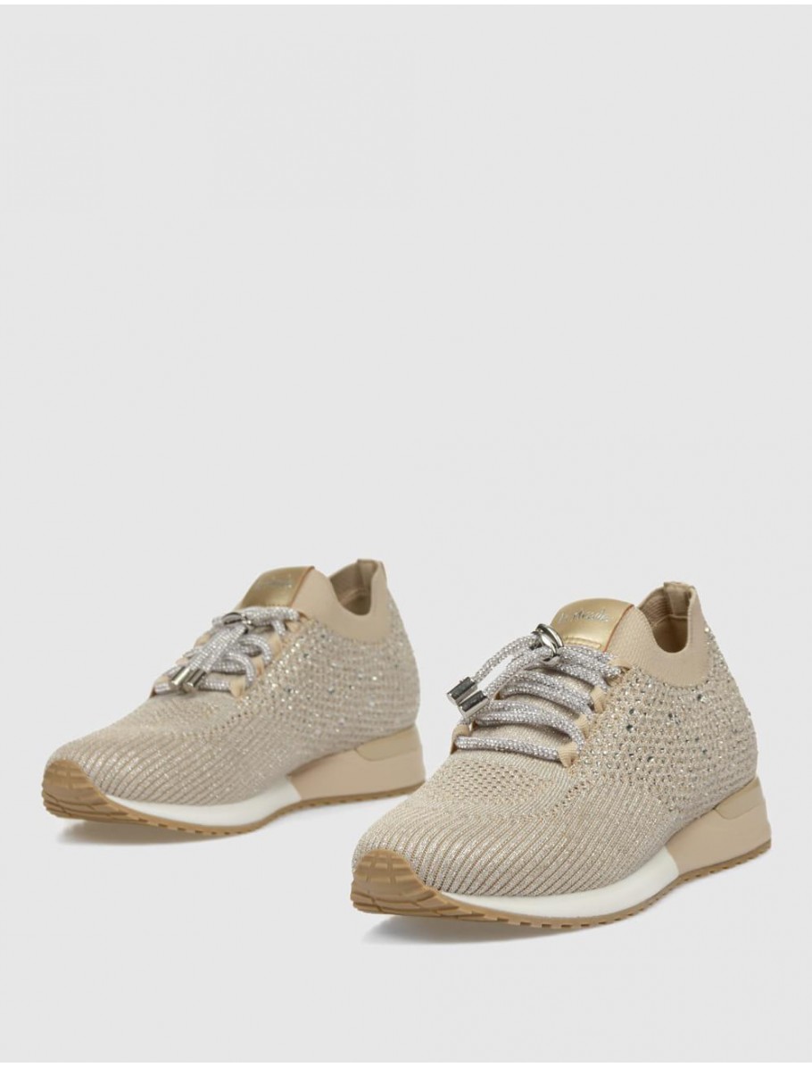 ZAPATILLA LA STRADA 2400409 BEIG