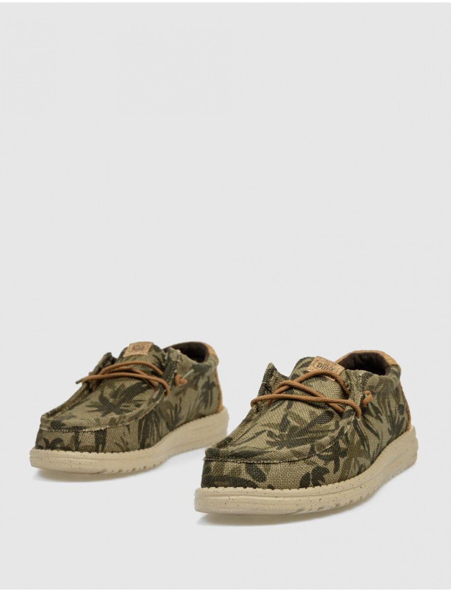 ZAPATILLA DUDE WALLY PALM JUTE VERDE