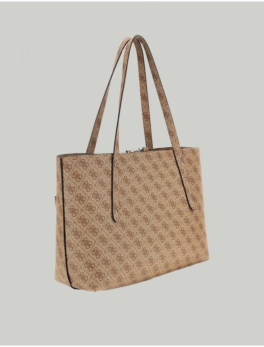 BOLSO GUESS BRENTON TOTE MARRoN