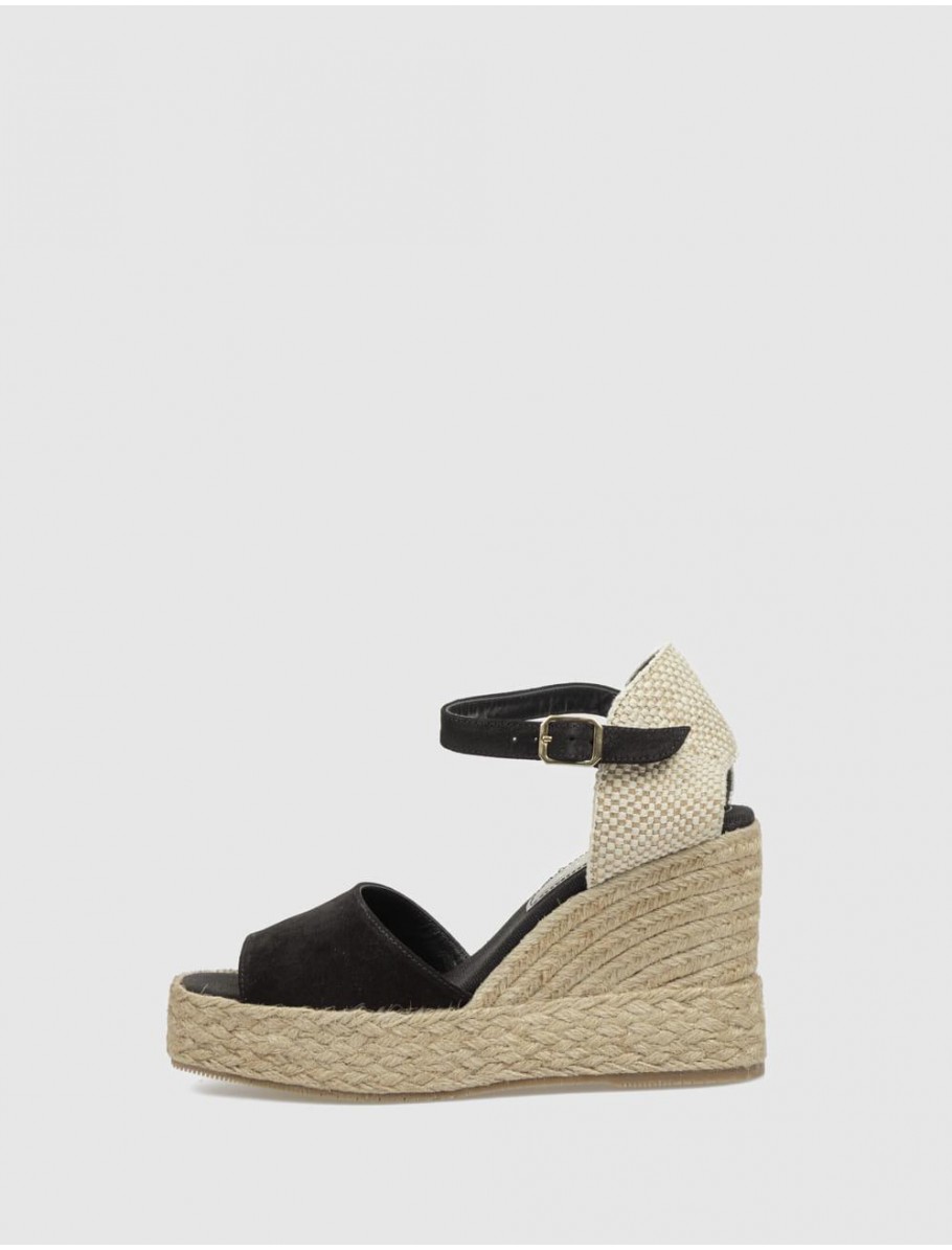 ALPARGATA PALOMITAS FIENA NEGRO