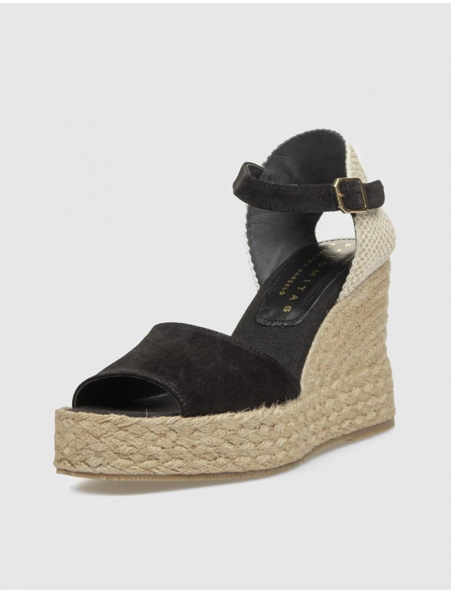 ALPARGATA PALOMITAS FIENA NEGRO