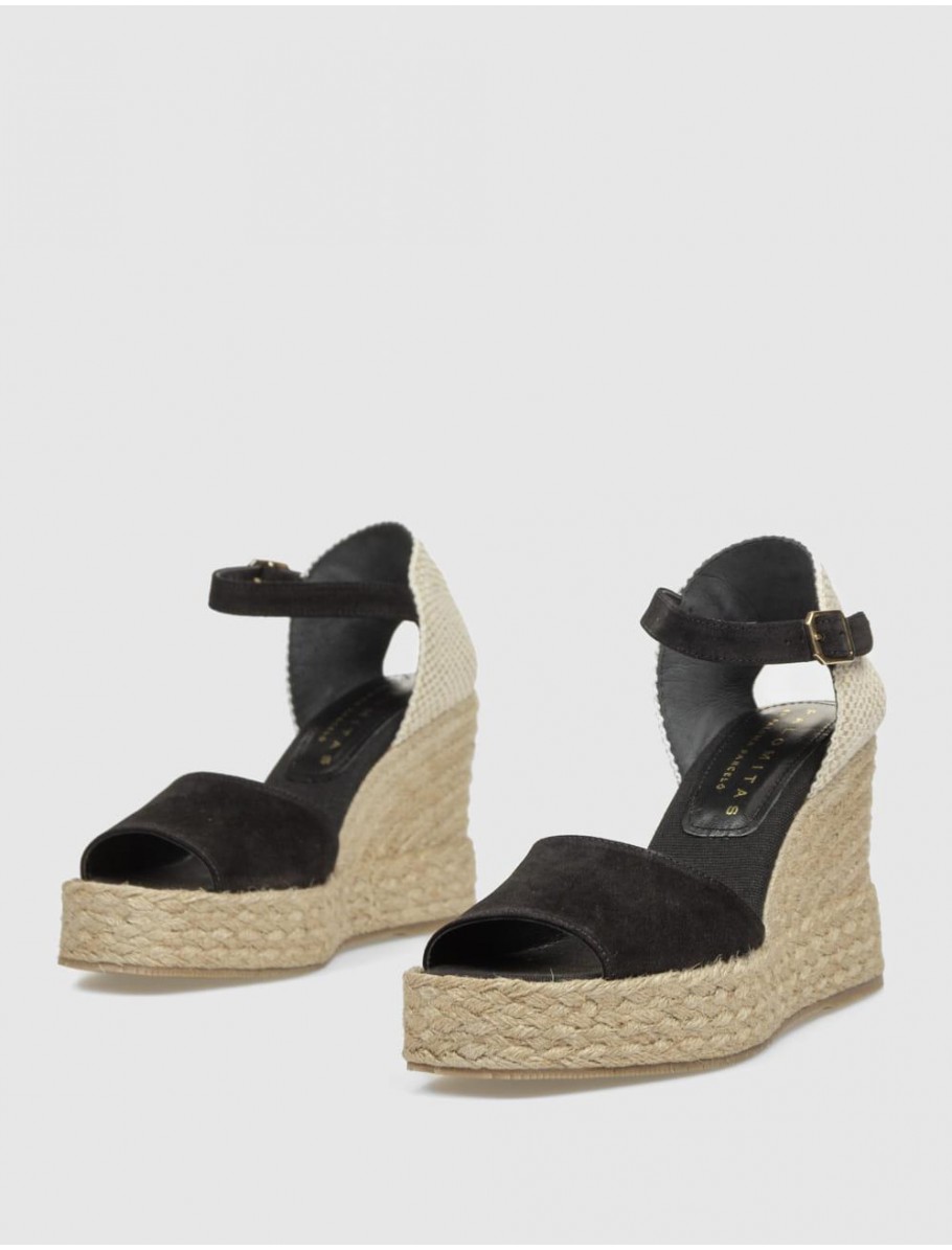 ALPARGATA PALOMITAS FIENA NEGRO