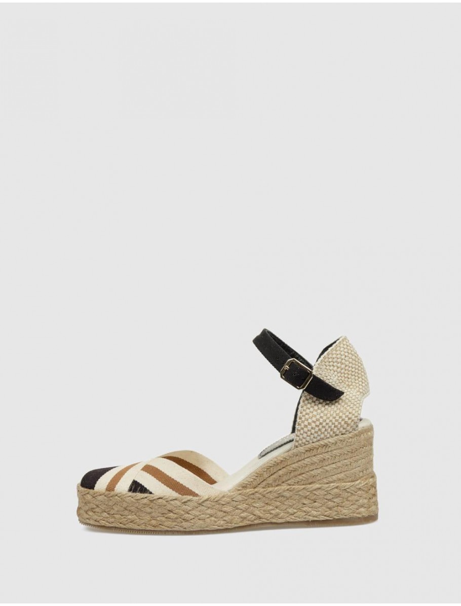 ALPARGATA PALOMITAS SICILY NEGRO