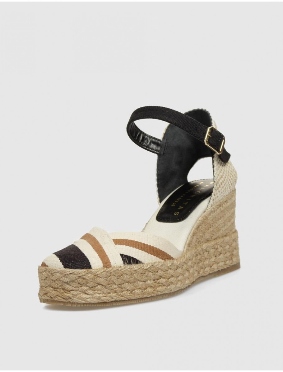 ALPARGATA PALOMITAS SICILY NEGRO