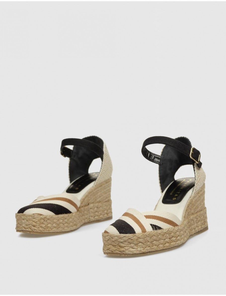 ALPARGATA PALOMITAS SICILY NEGRO