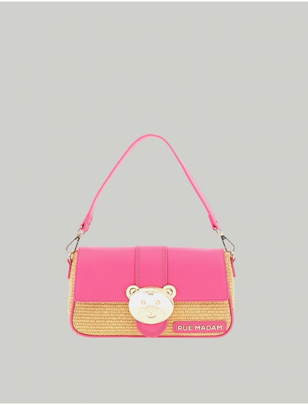 BOLSO RUE MADAM PARIS TEDDY IT BAG PLAGE FUXIA