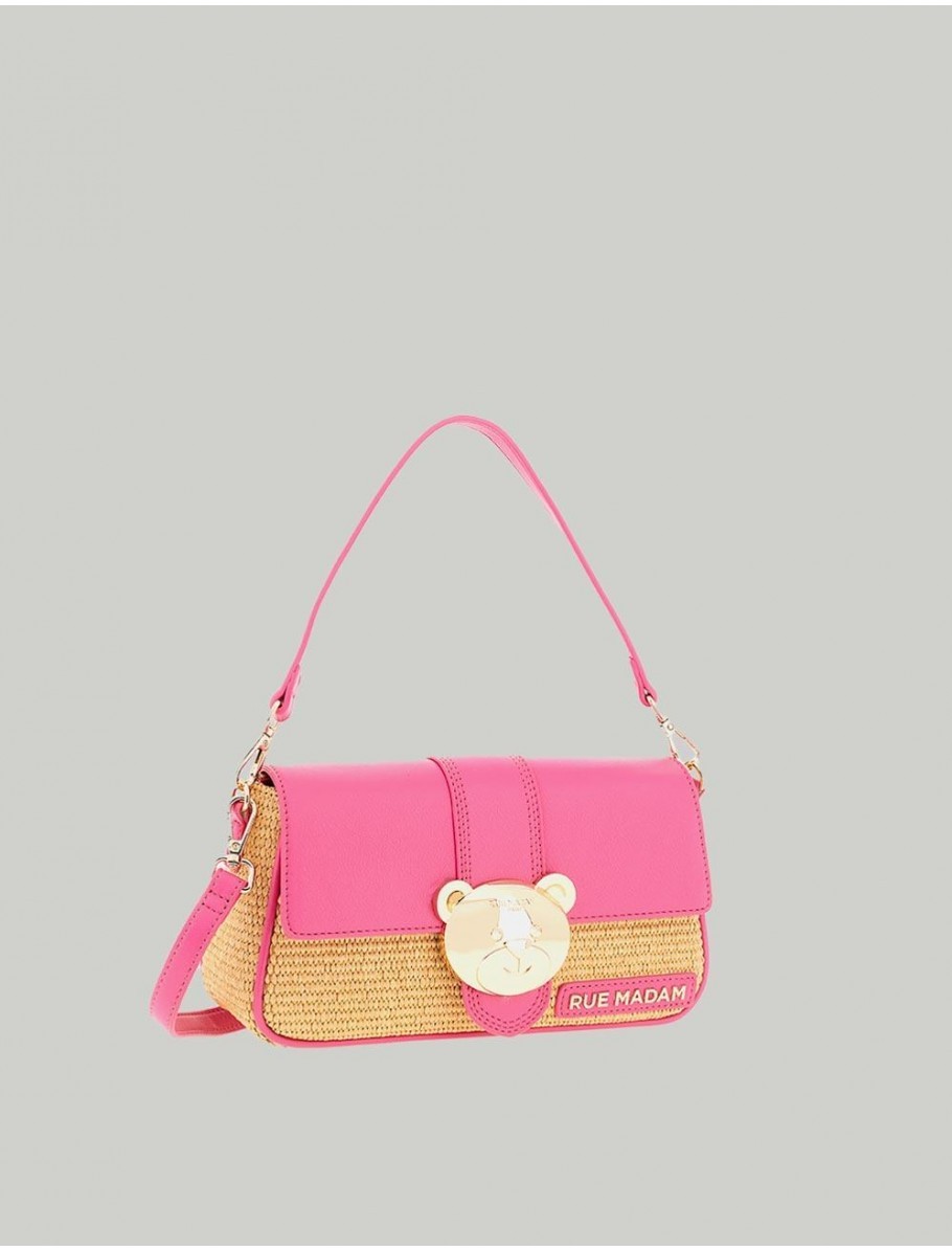 BOLSO RUE MADAM PARIS TEDDY IT BAG PLAGE FUXIA