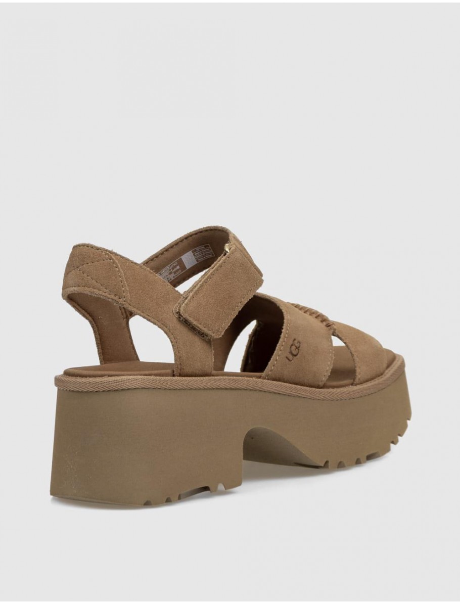 SANDALIA UGG HEIGTS ANKLE STRAP CUERO