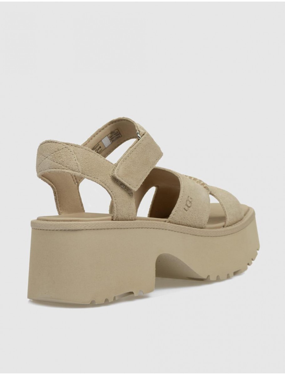 SANDALIA UGG HEIGTS ANKLE STRAP BEIG