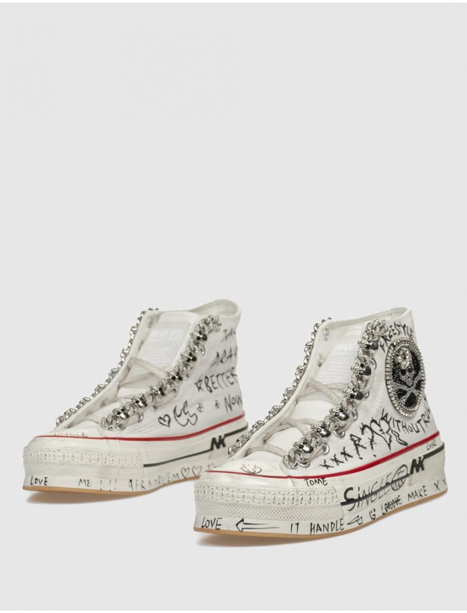 Zapatilla Nan Ku Couture Dsa-06 Blanco | Kamomeshop.es