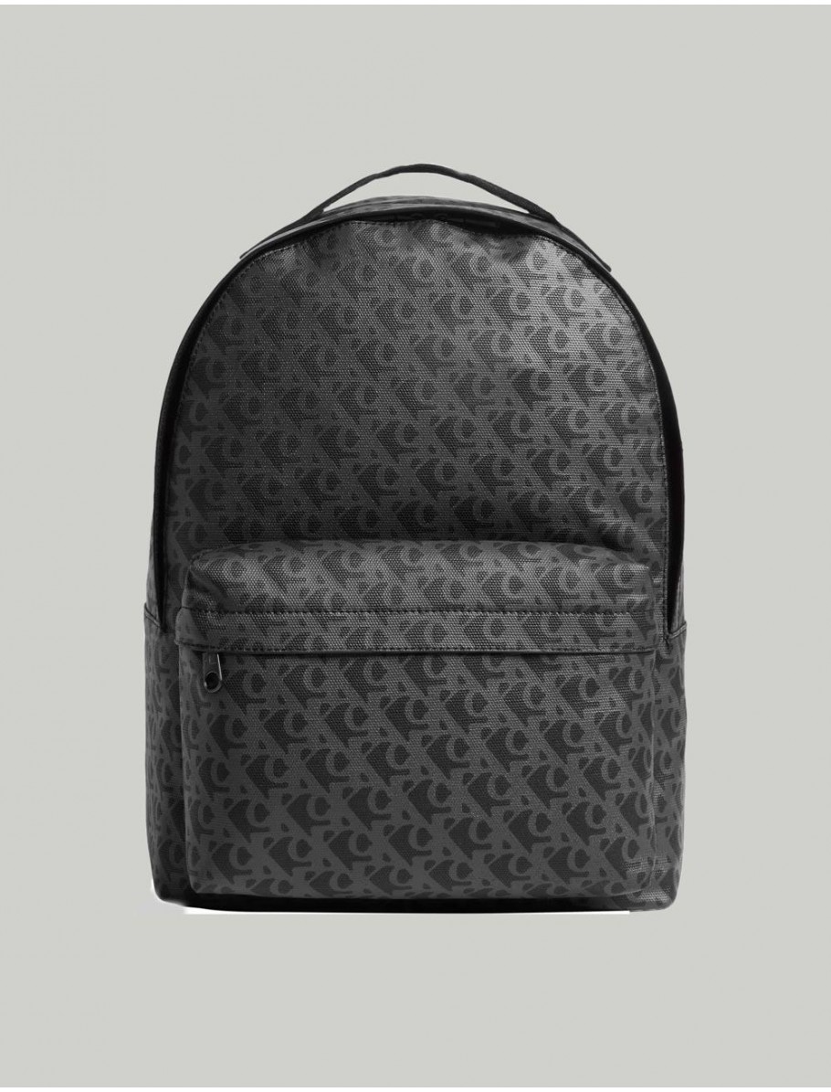 MOCHILA CALVIN KLEIN MATTE AOP CENTER ZIP BP 43 NEGRO