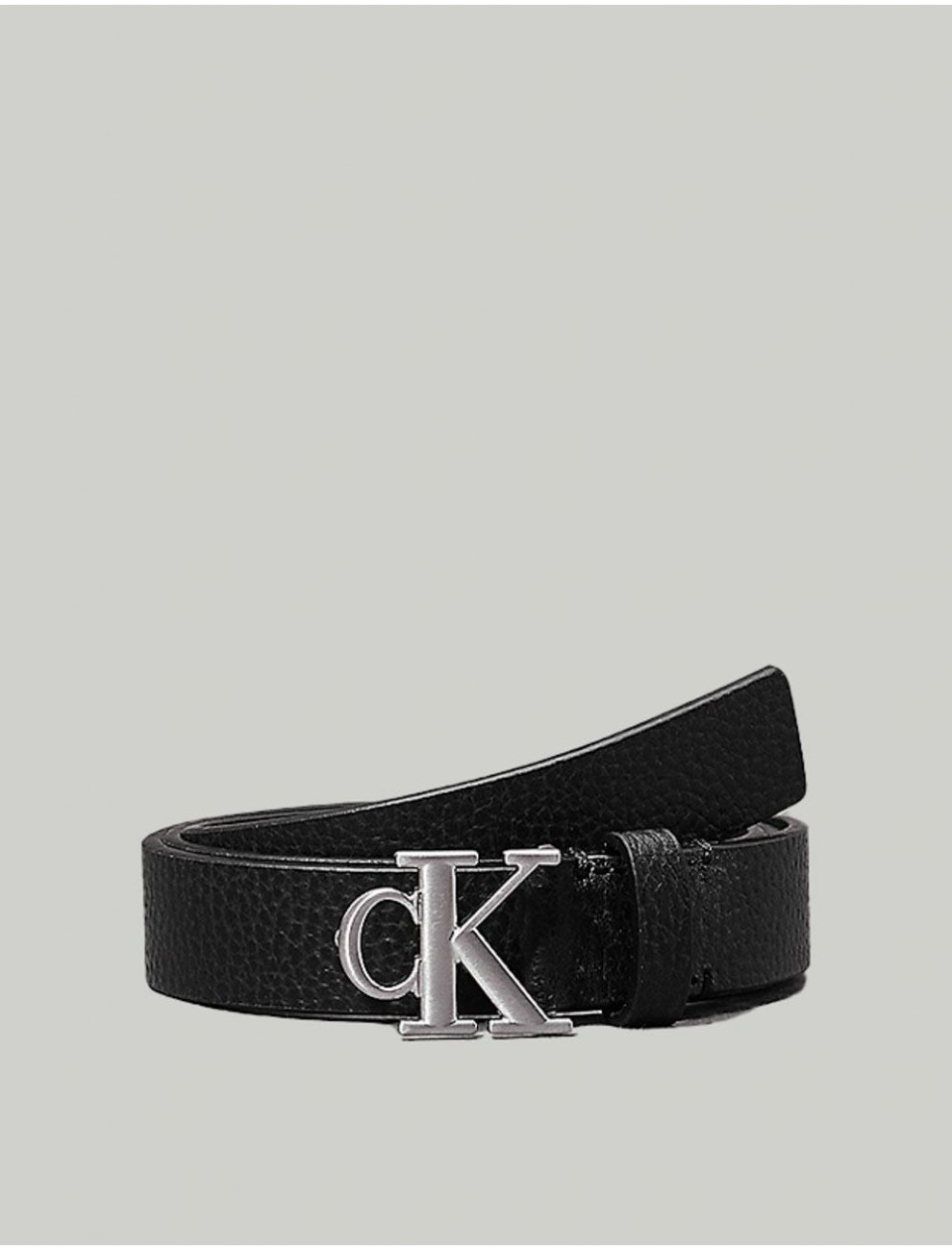 CINTURoN CALVIN KLEIN MONO PLAQUE LTHR BELT 25MM PB NEGRO