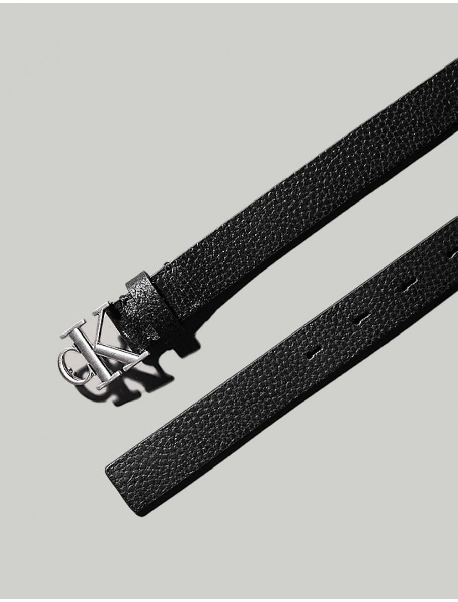 CINTURoN CALVIN KLEIN MONO PLAQUE LTHR BELT 25MM PB NEGRO
