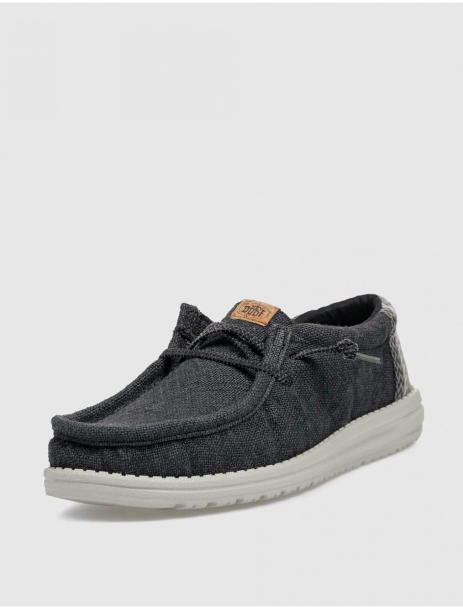 ZAPATILLA DUDE WALLY JUTE NEGRO