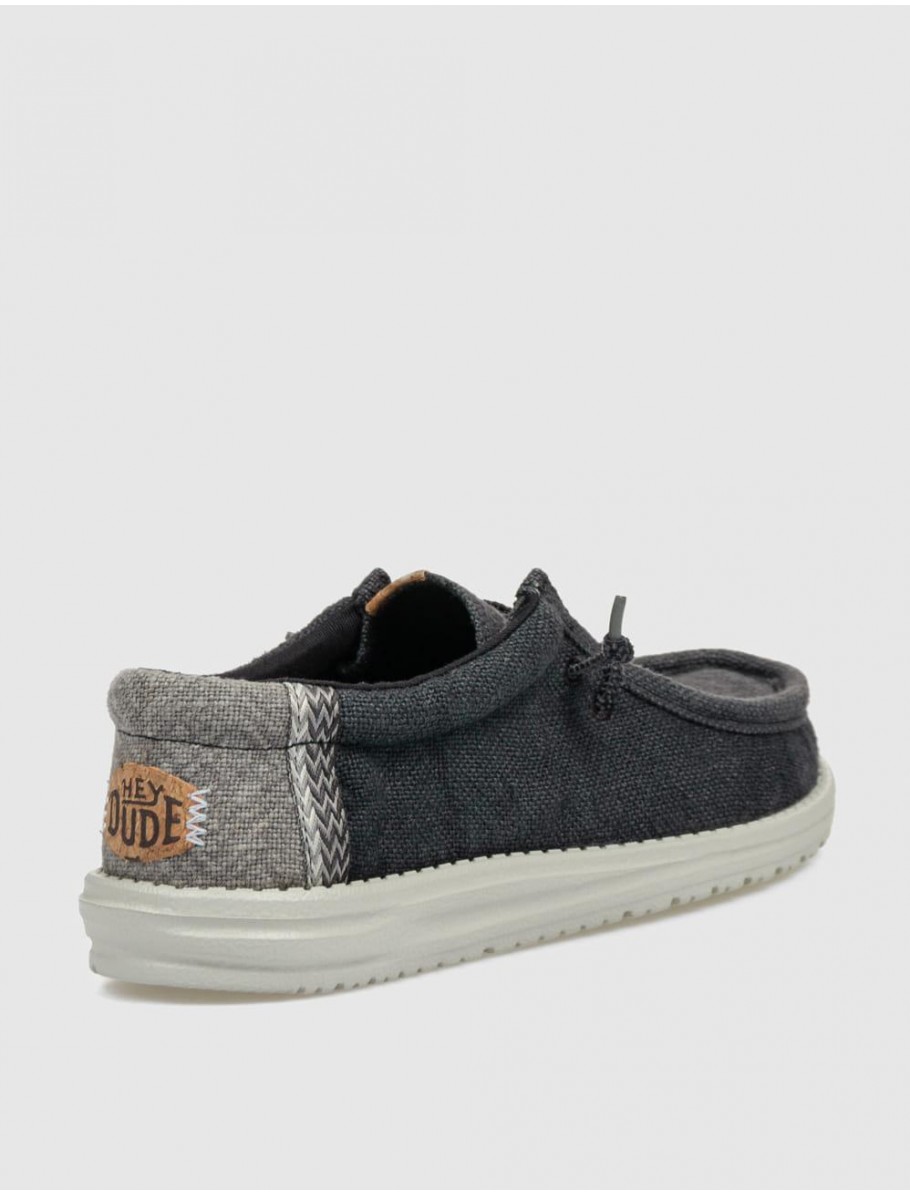 ZAPATILLA DUDE WALLY JUTE NEGRO