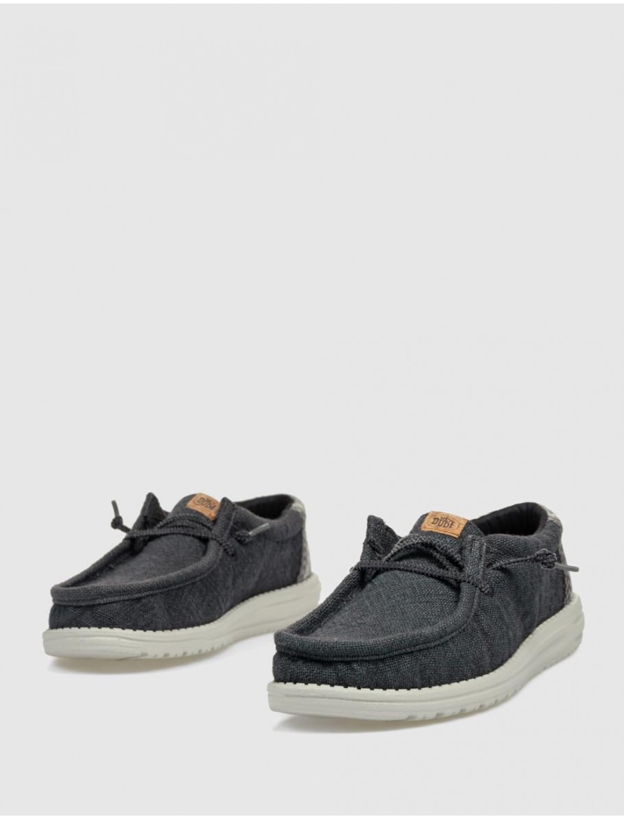 ZAPATILLA DUDE WALLY JUTE NEGRO