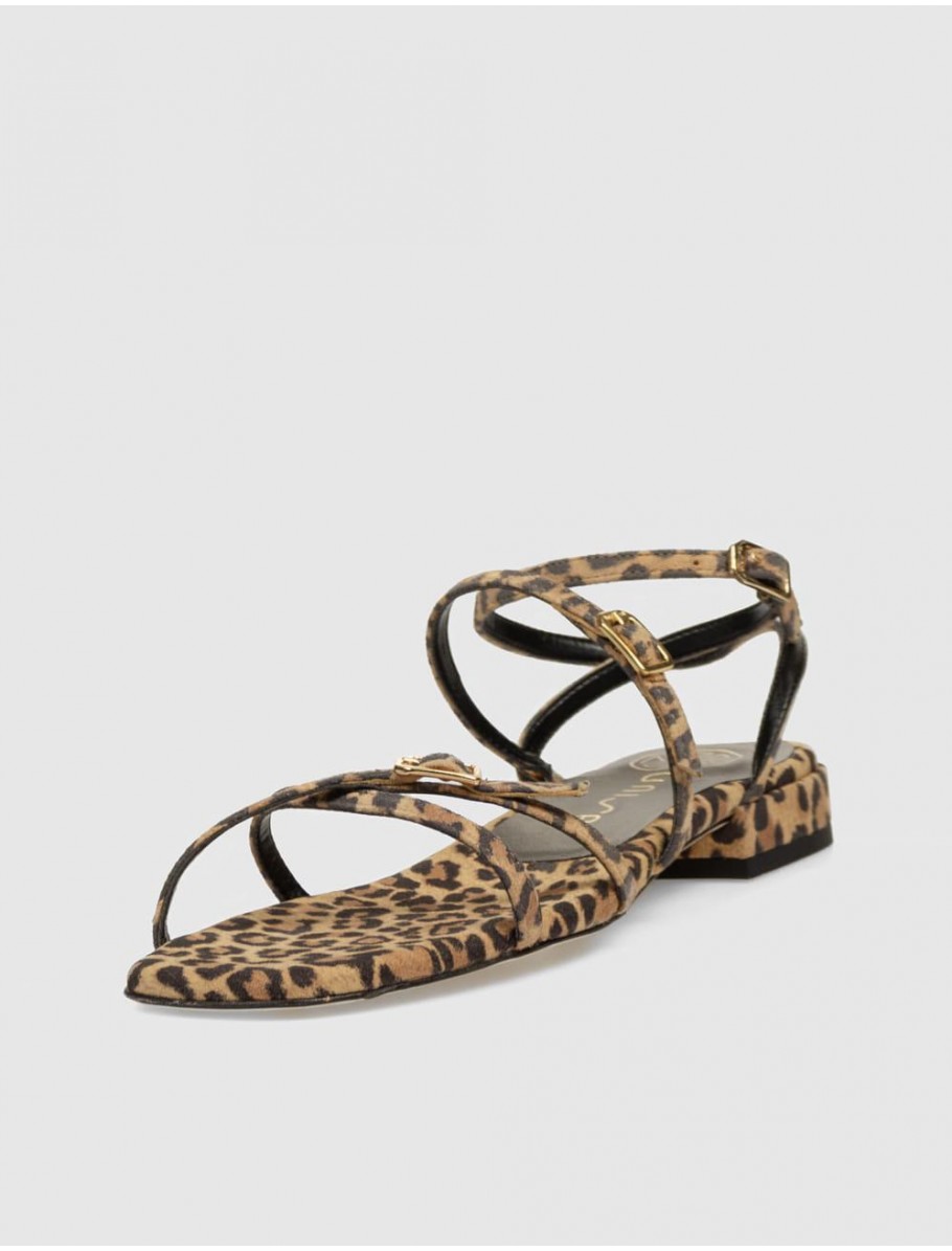 SANDALIA UNISA HISUN LEOPARDO