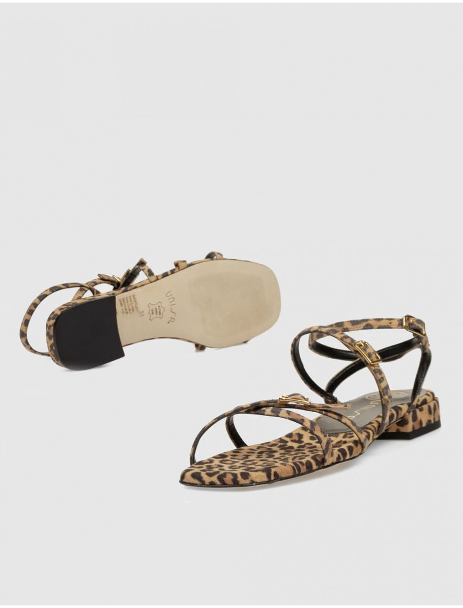 SANDALIA UNISA HISUN LEOPARDO