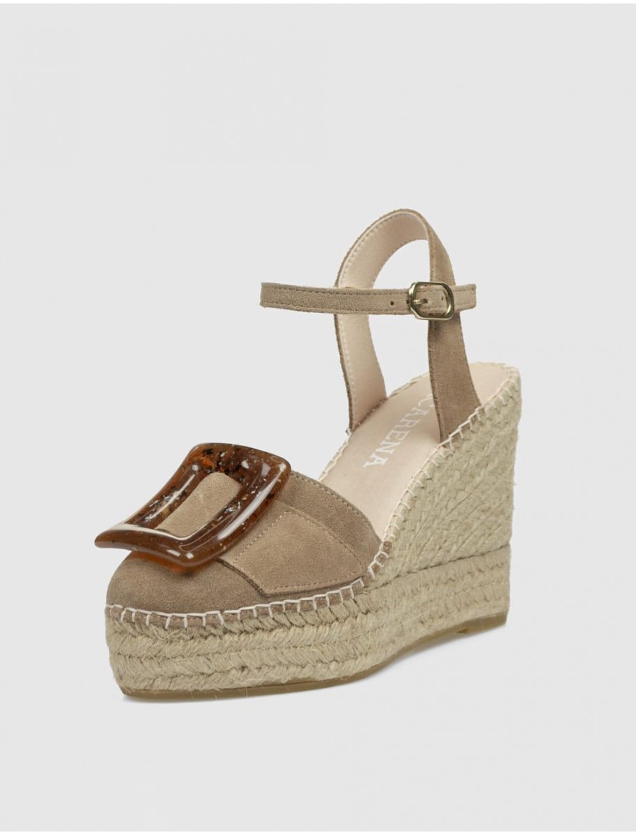 ALPARGATA MACARENA ALBA 60 TAUPE