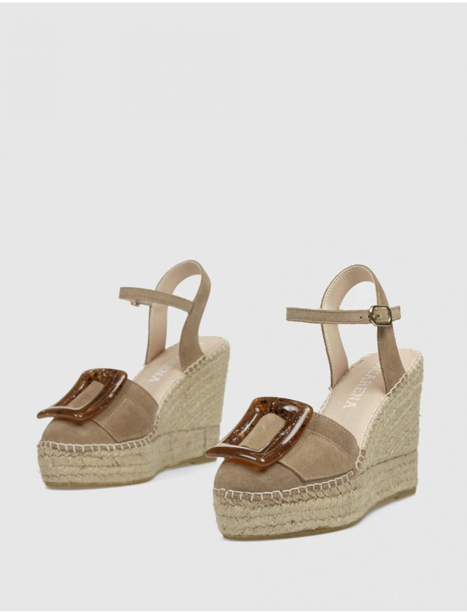 ALPARGATA MACARENA ALBA 60 TAUPE