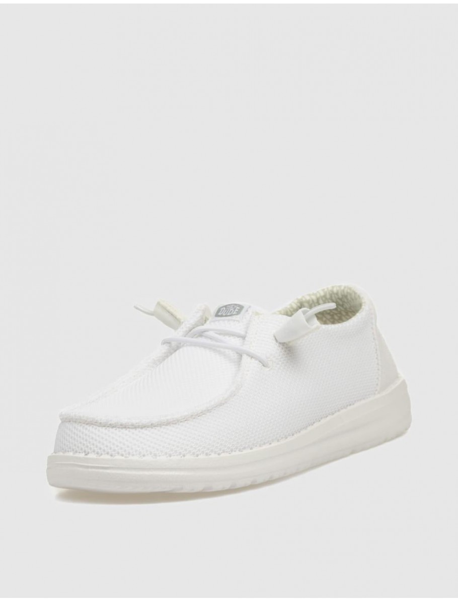 ZAPATO DUDE WENDY STRECH MESH BLANCO