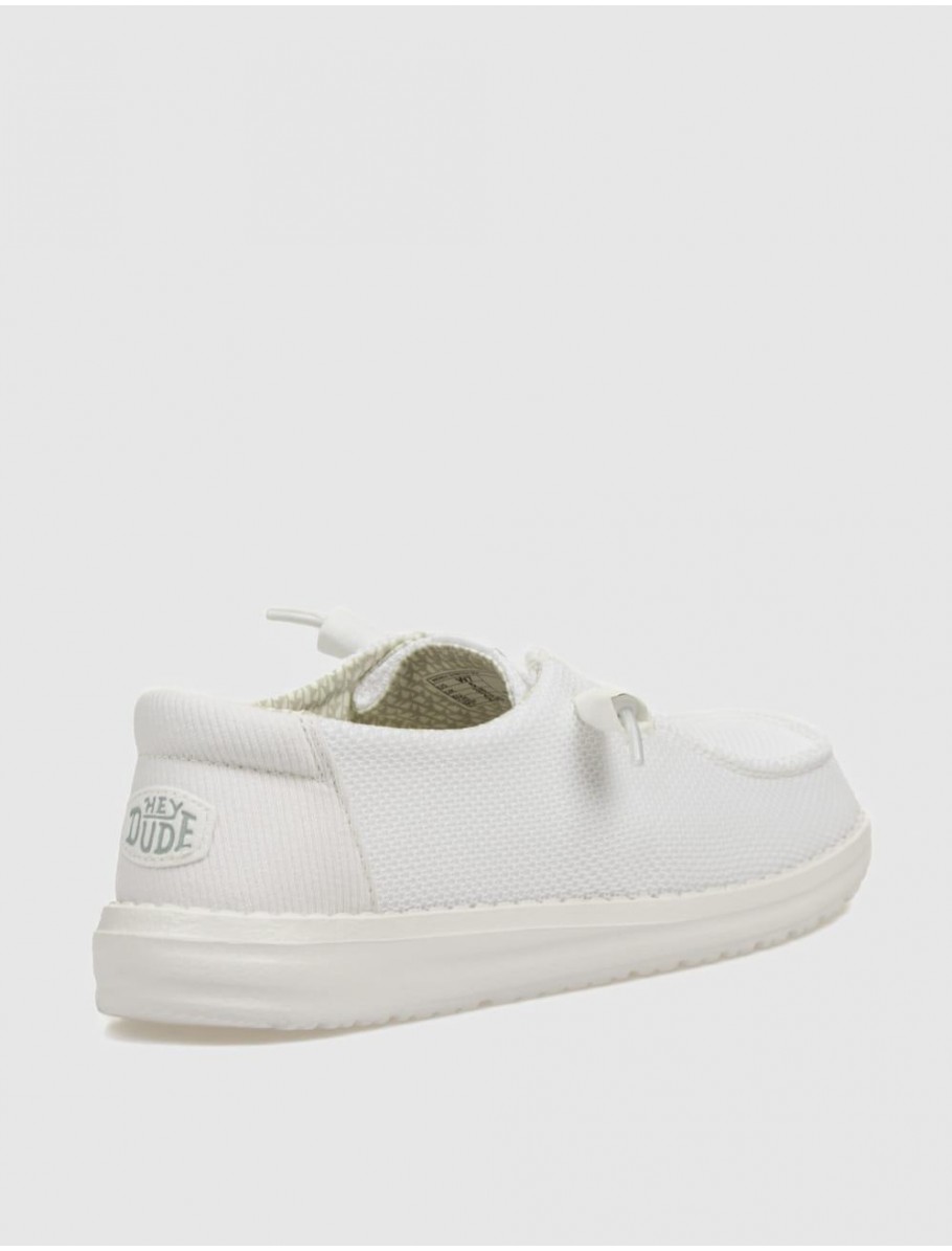 ZAPATO DUDE WENDY STRECH MESH BLANCO
