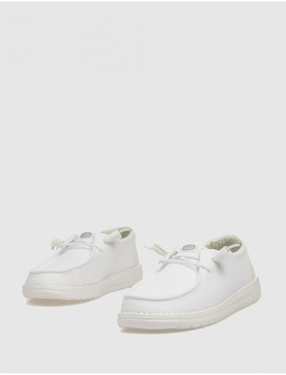 ZAPATO DUDE WENDY STRECH MESH BLANCO
