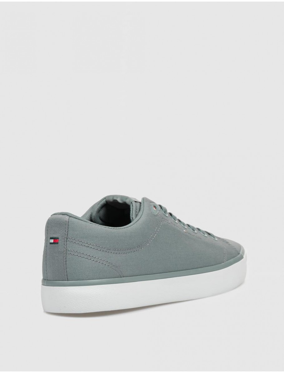 ZAPATILLA TOMMY HILFIGER TH HI VULC LOW CORE CANVAS AZUL