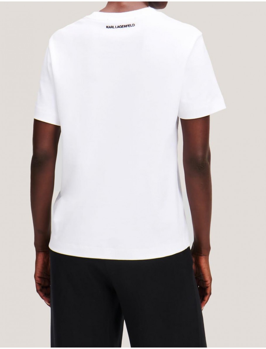 CAMISETA KARL LAGERFED IKON AQUARELLE K TSHIRT BLANCO