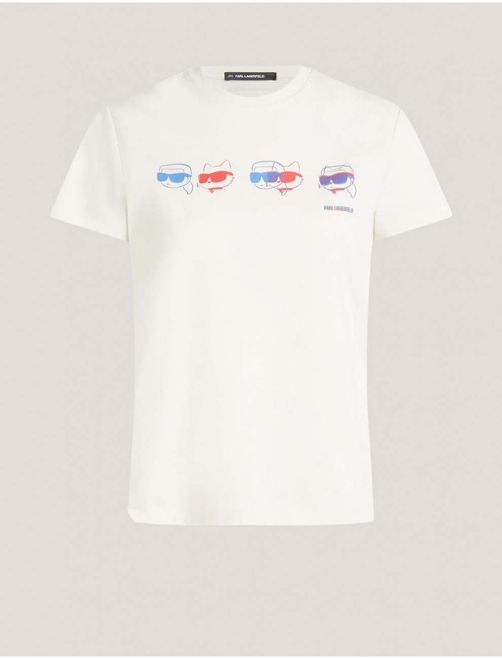 CAMISETA KARL LAGERFED IKON COLOUR REGULAR T SHIRT BEIG