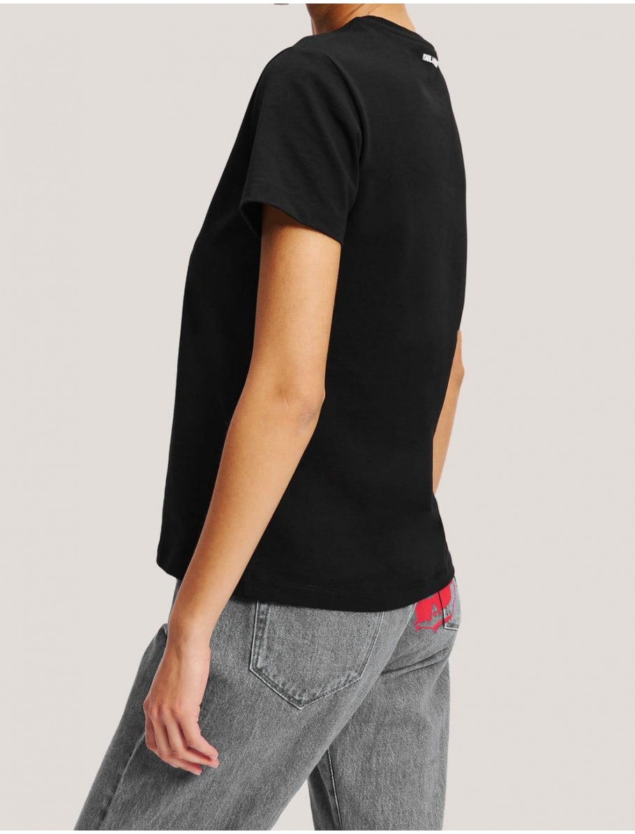 CAMISETA KARL LAGERFED IKON COLOUR REGULAR T SHIRT NEGRO