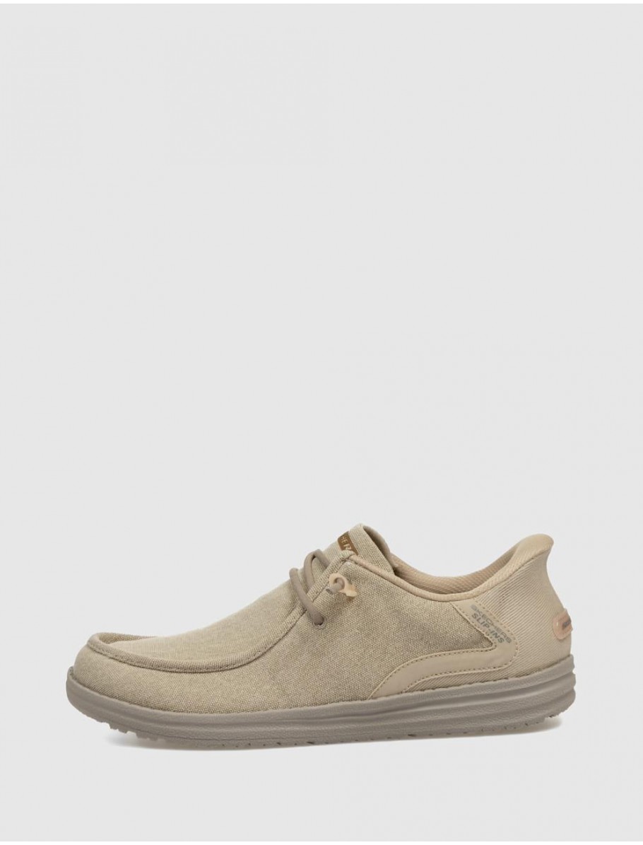 ZAPATILLA SKECHERS SLIP INS RELAXED FIT MELSON TAUPE