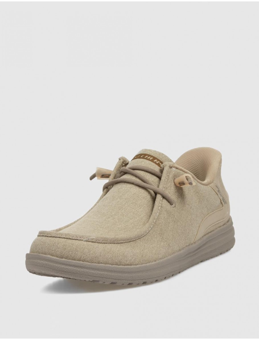 ZAPATILLA SKECHERS SLIP INS RELAXED FIT MELSON TAUPE