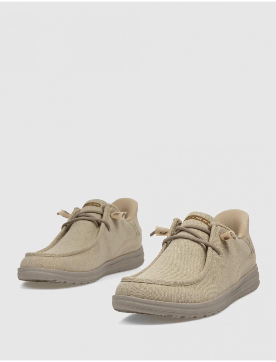 ZAPATILLA SKECHERS SLIP INS RELAXED FIT MELSON TAUPE