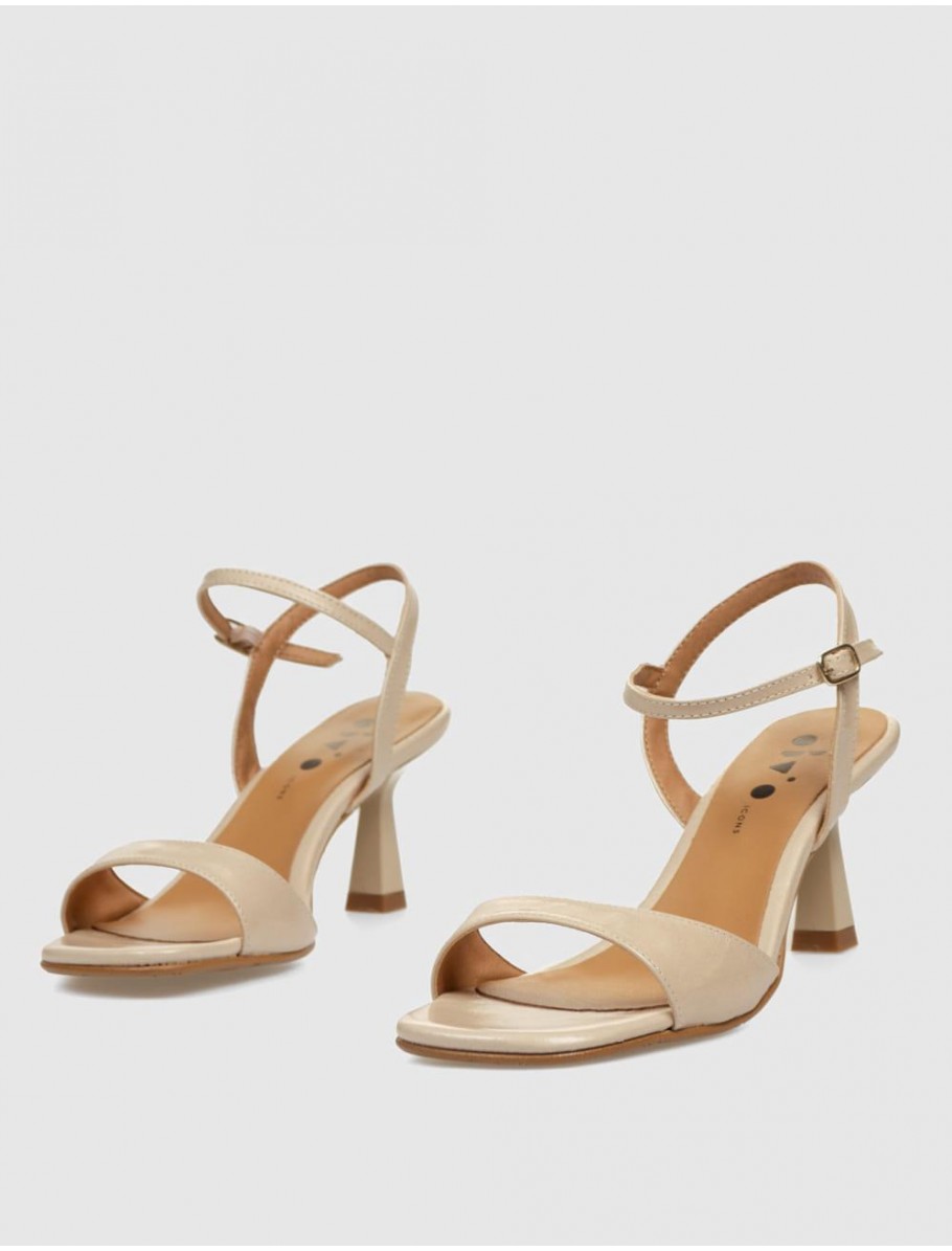 SANDALIA OBVIO SHOES DRAC BEIG
