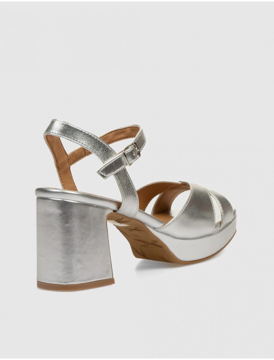 SANDALIA OBVIO SHOES NASIRA PLATA