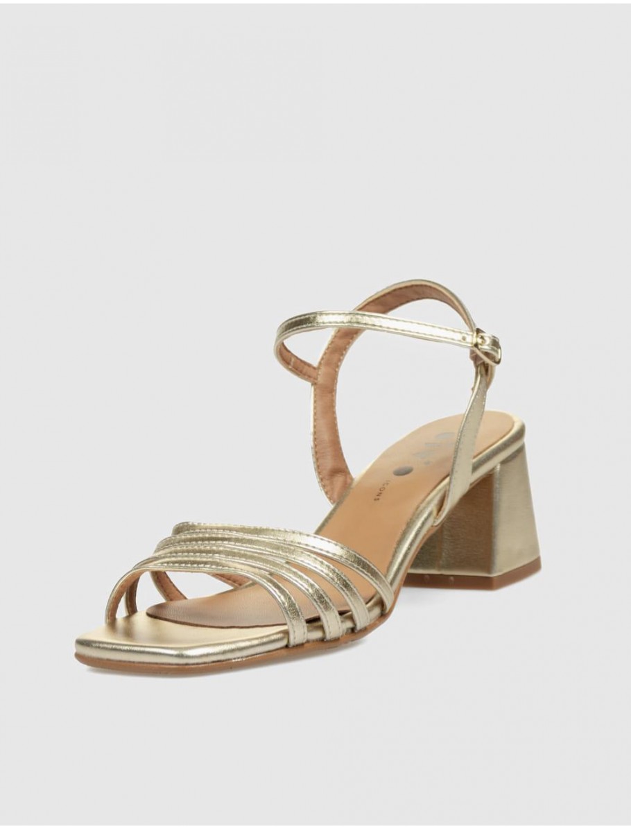 SANDALIA OBVIO SHOES SALMA PLATINO