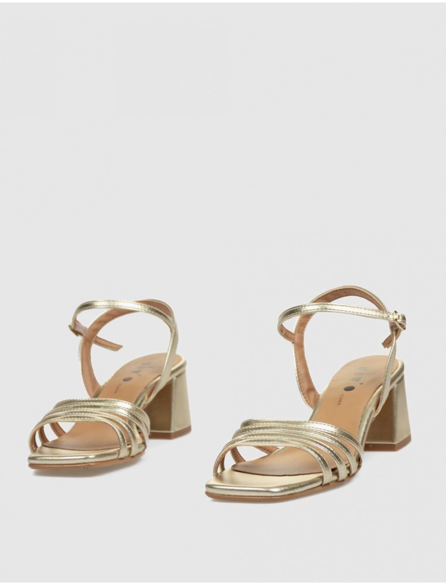 SANDALIA OBVIO SHOES SALMA PLATINO