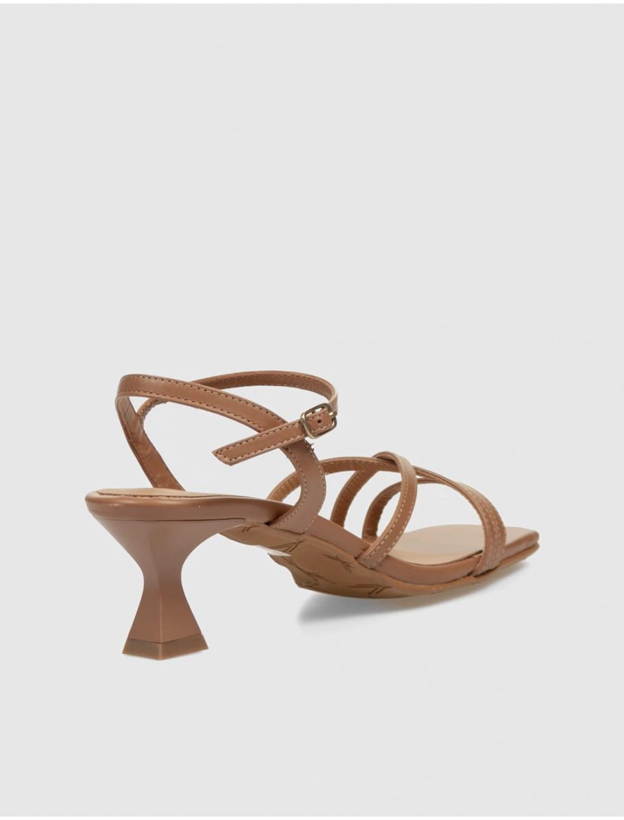 SANDALIA OBVIO SHOES KHALI CUERO