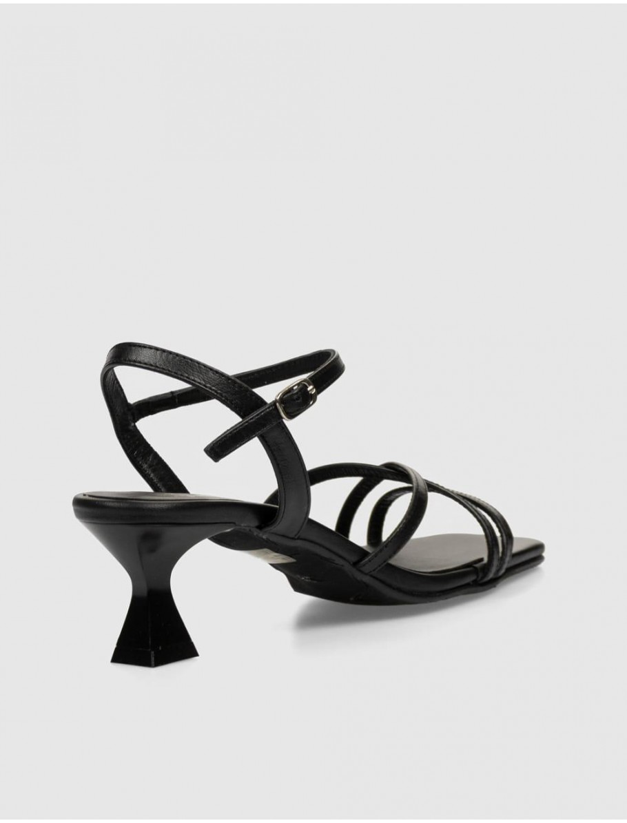 SANDALIA OBVIO SHOES KHALI NEGRO