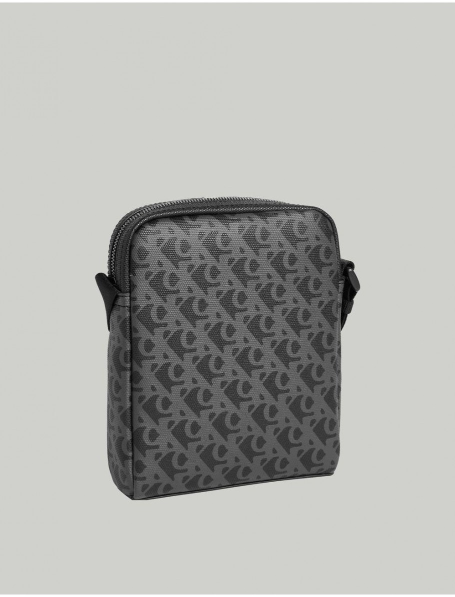 BANDOLERA CALVIN KLEIN MATTE AOP REPORTER 18 NEGRO