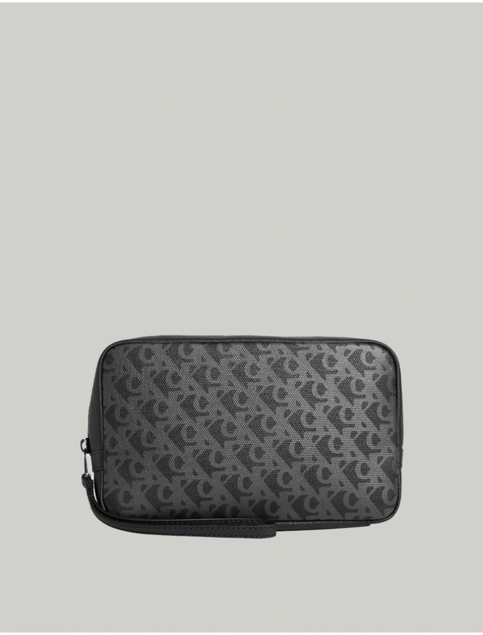 NECESER CALVIN KLEIN MATTE AOP WASH BAG PU NEGRO