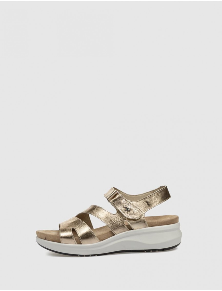 SANDALIA FLUCHOS F1478 PLATINO