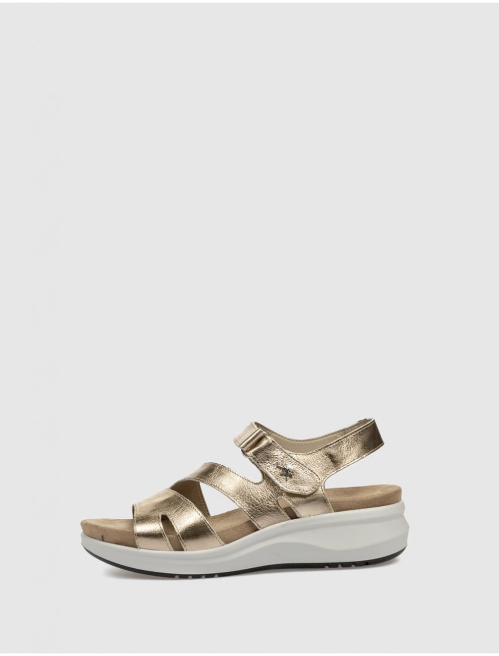 SANDALIA FLUCHOS F1478 PLATINO