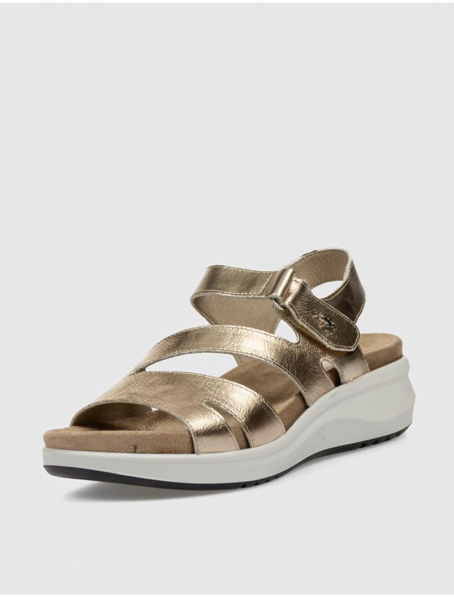 SANDALIA FLUCHOS F1478 PLATINO
