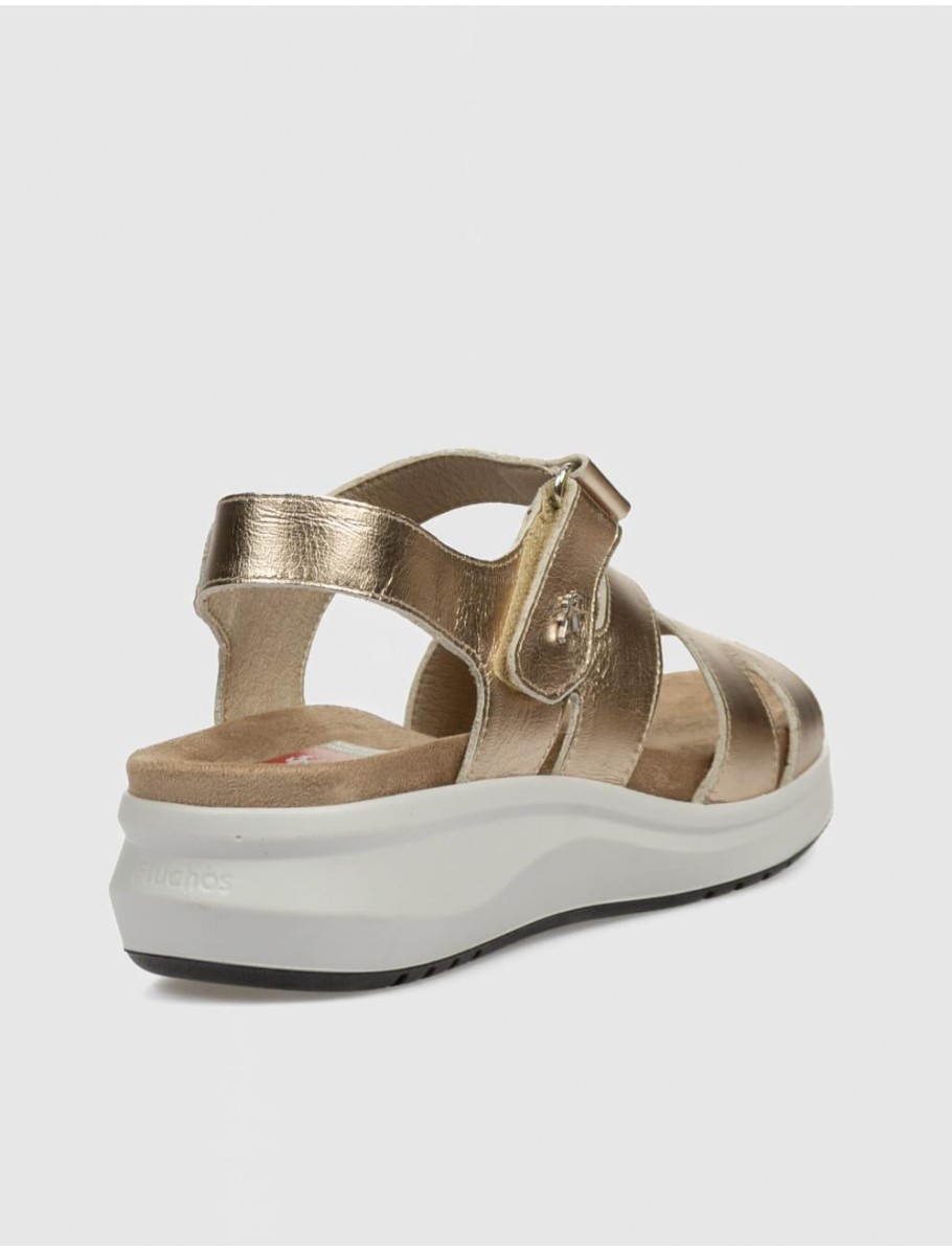 SANDALIA FLUCHOS F1478 PLATINO