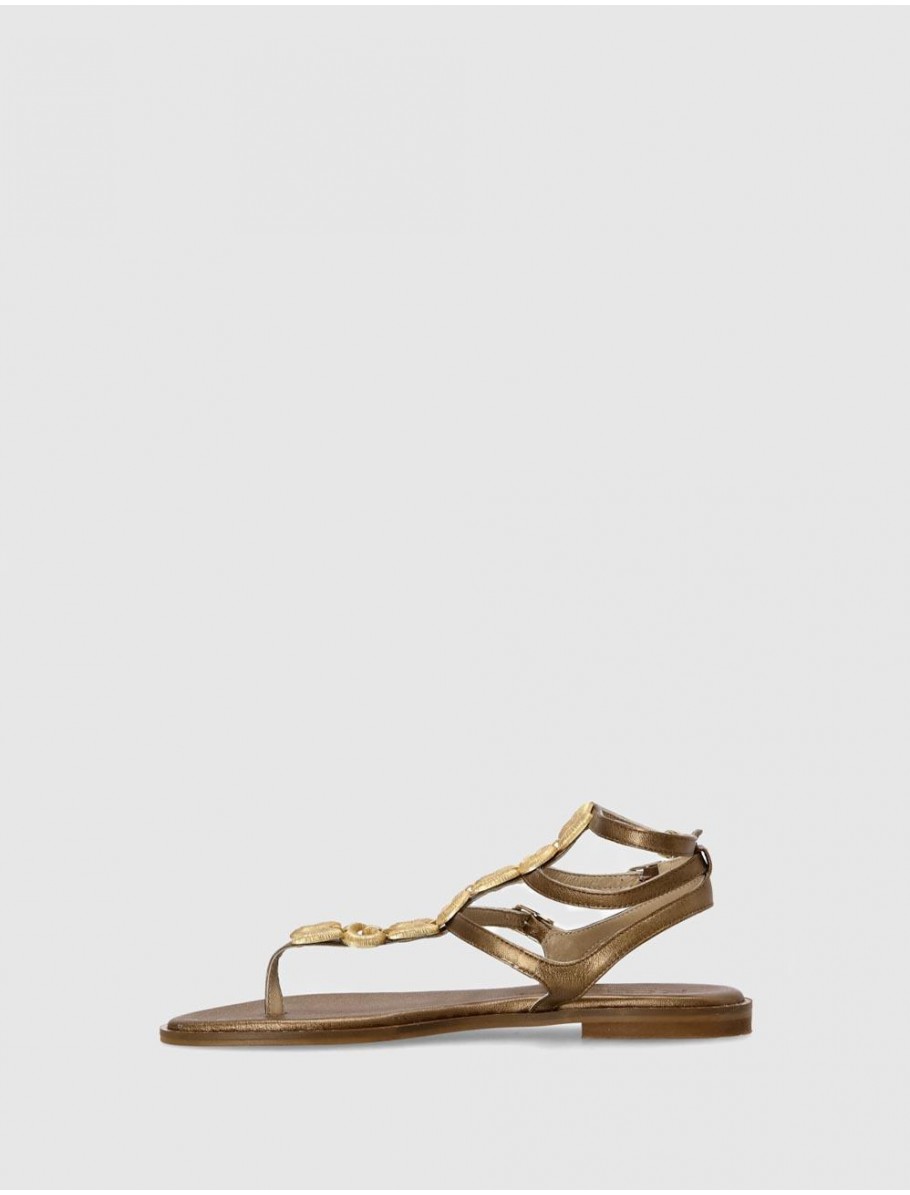 SANDALIA KOTRIS DANAE FLAT BRONCE