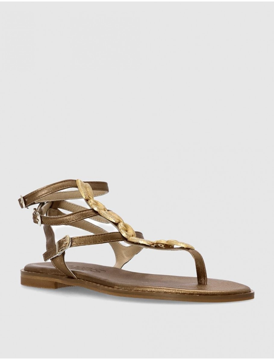 SANDALIA KOTRIS DANAE FLAT BRONCE